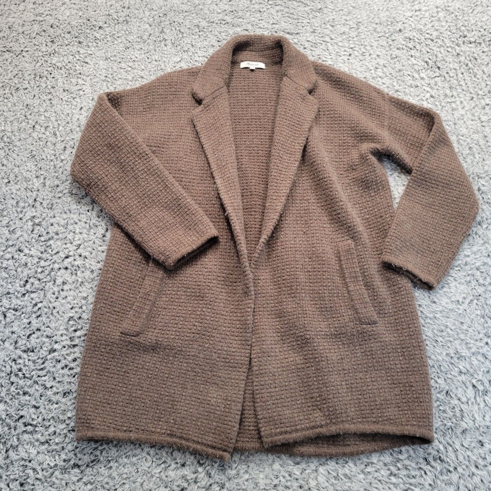 Madewell Sweater Women Extra Small Brown Merino Wool Classiccore Cardigan Casual